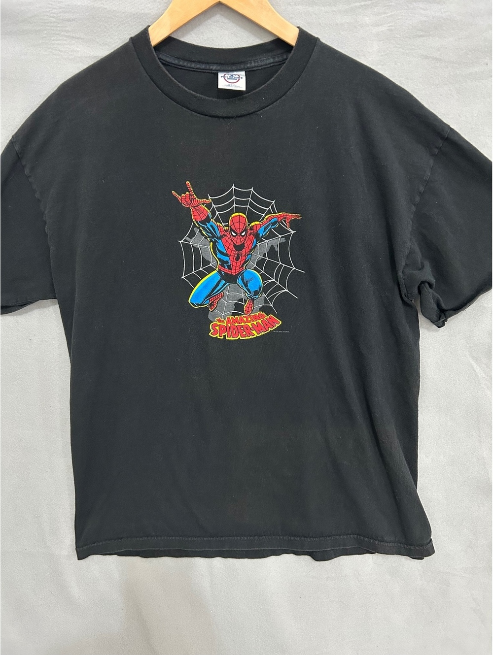 Vtg 2001 Marvel Spider-Man Shirt Mens XL Delta Pro Weight Amazing Spider-Man Y2K